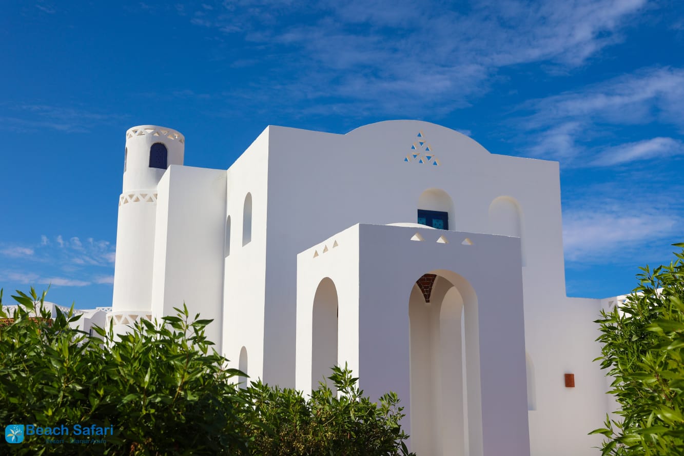 Beach Safari Nubian Resort under blue skies